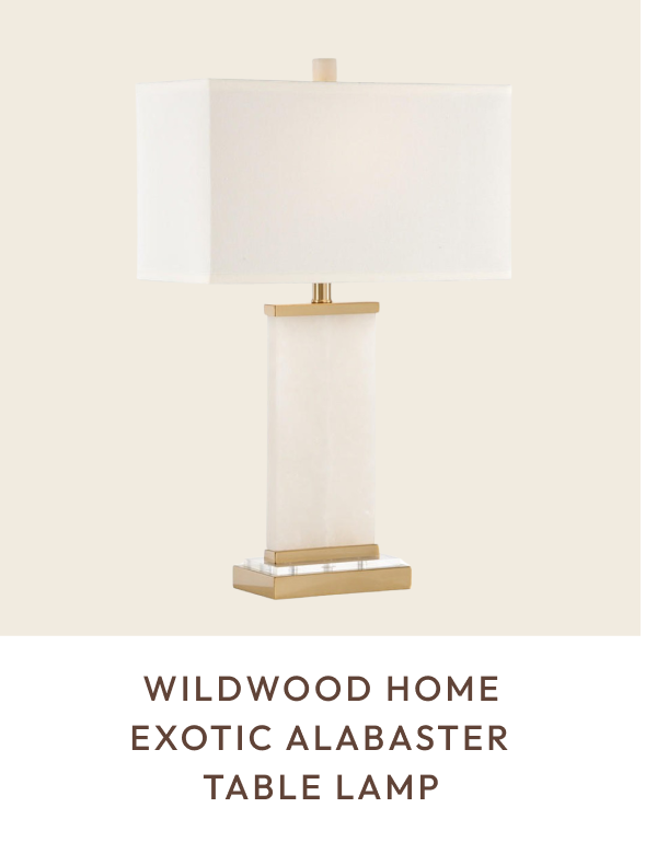 Wildwood Home Exotic Alabaster Table Lamp