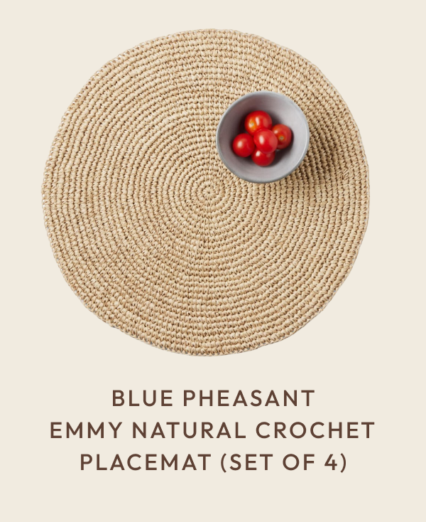 Emmy Natural Crochet Placemat