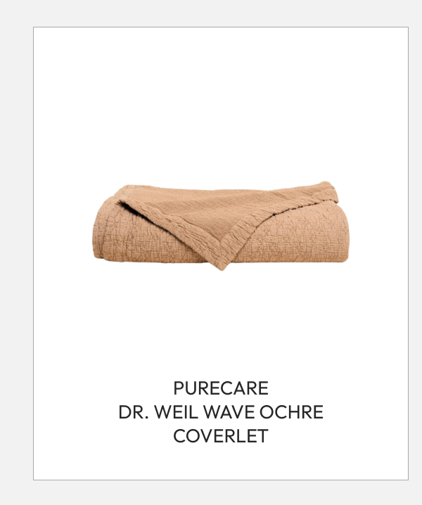 purecare Dr. Weil Wave Ochre Coverlet