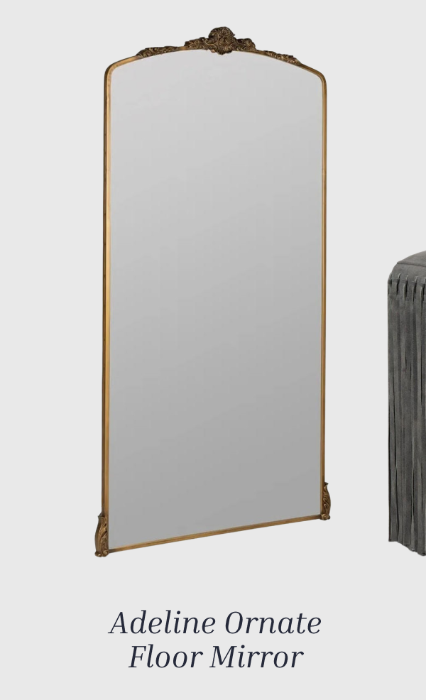 Adeline Ornate Floor Mirror