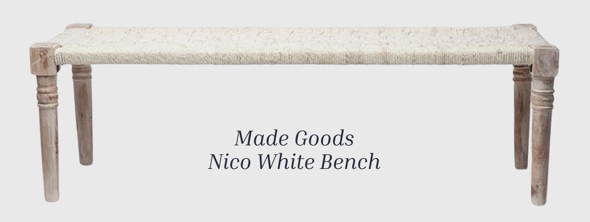 Nico White Bench