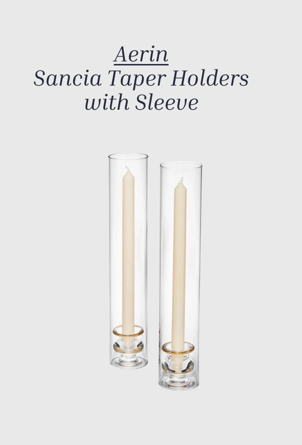 Sancia Taper Holders with Sleeve