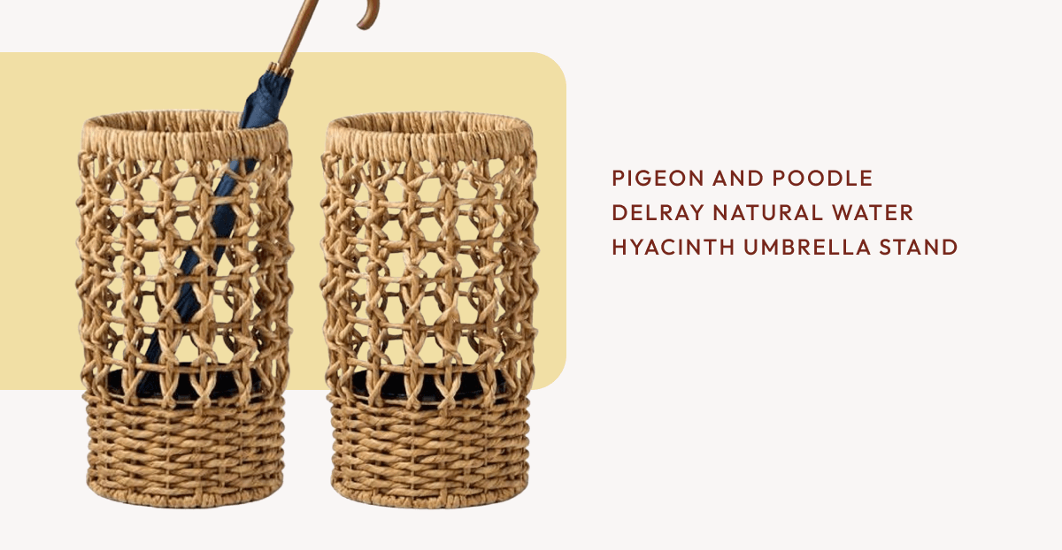 Delray Natural Water Hyacinth Umbrella Stand