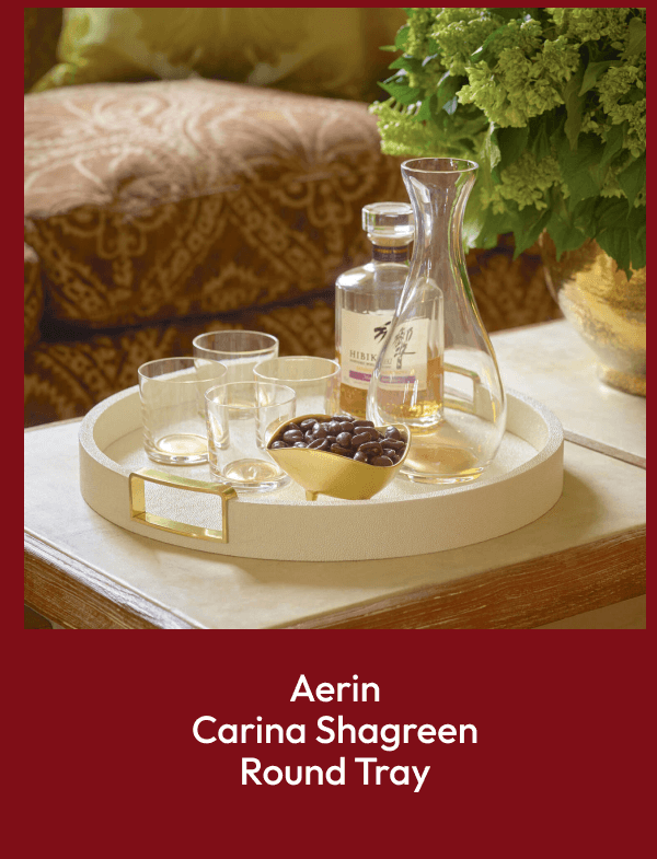 Carina Shagreen Round Tray