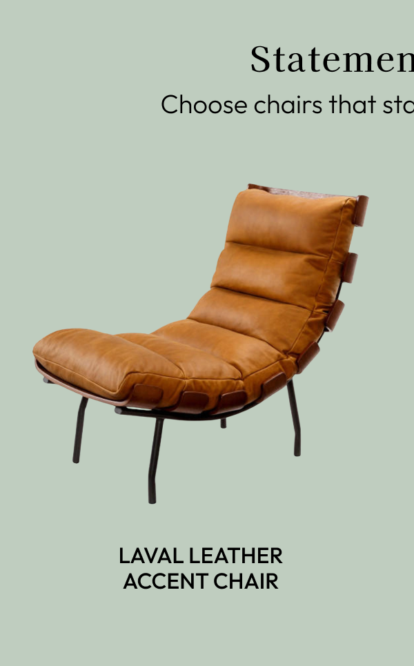 Laval Leather Accent Chair