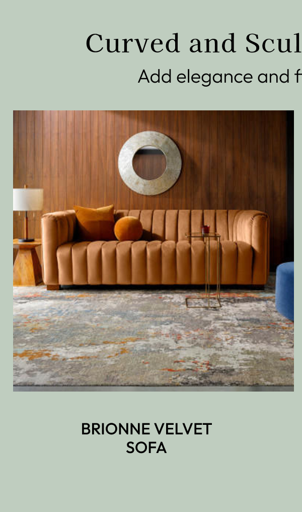 Brionne Velvet Sofa 