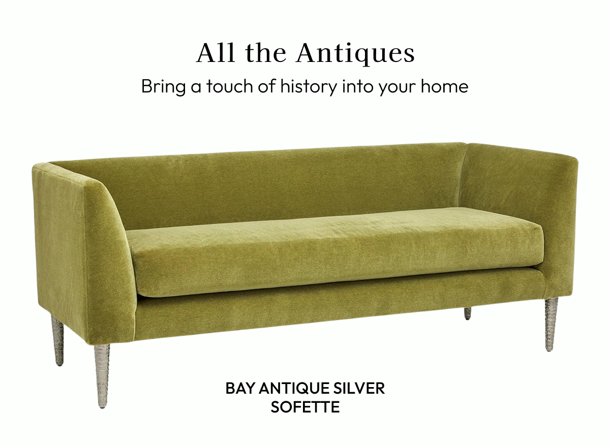 Bay Antique Silver Sofette