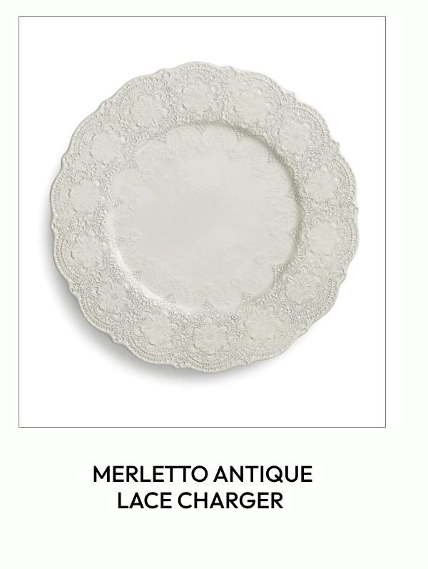 Merletto Antique Lace Charger 