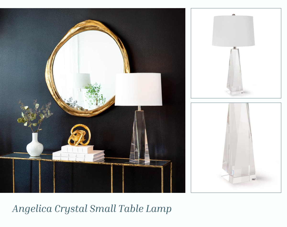 Angelica Crystal Small Table Lamp