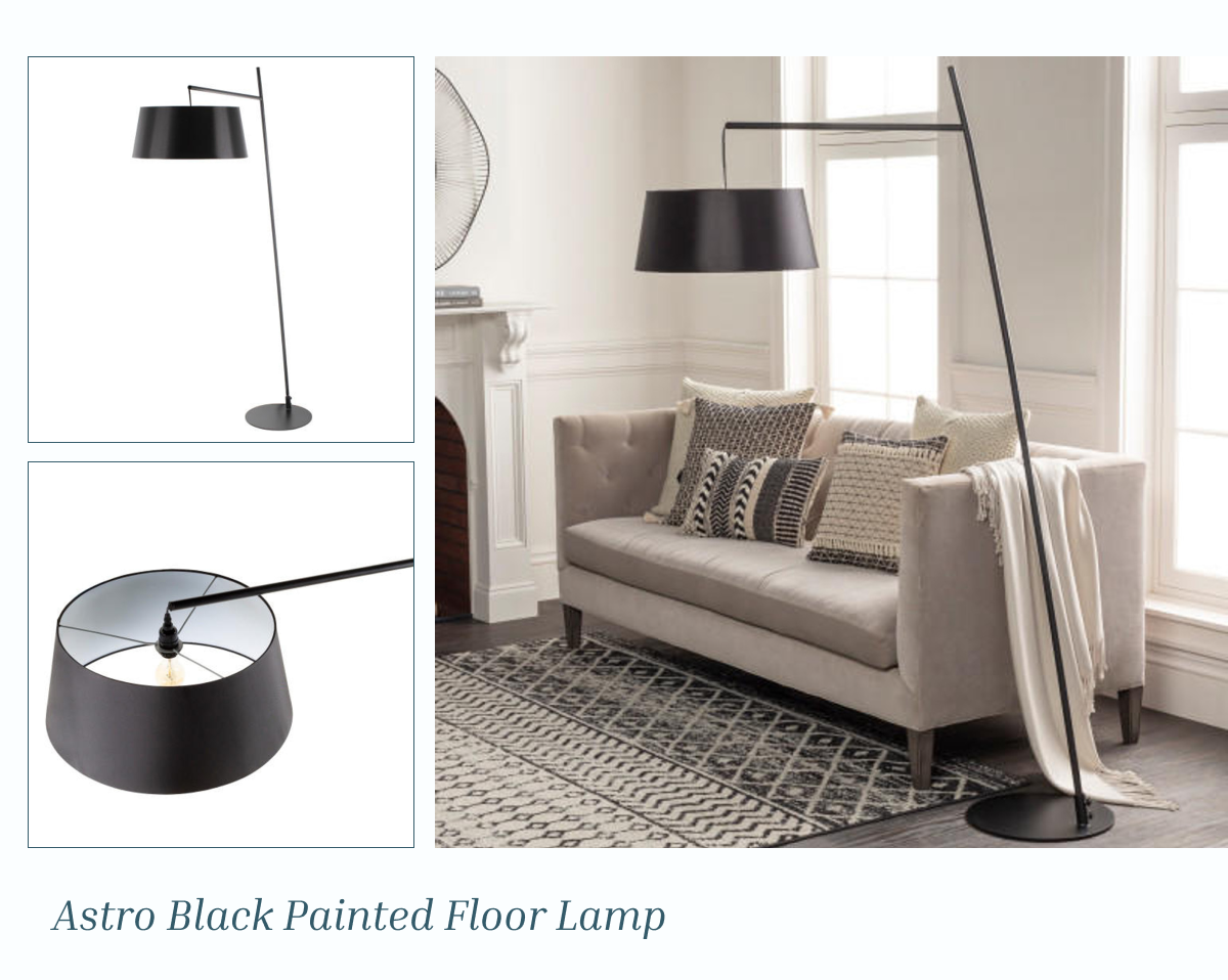 Astro Black Painted Floor Lamp