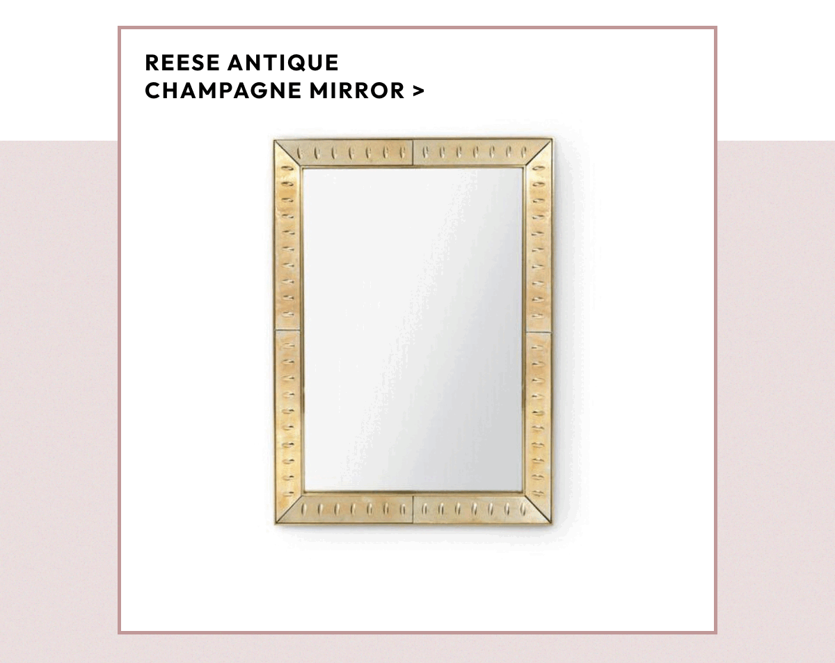 Reese Antique Champagne Mirror