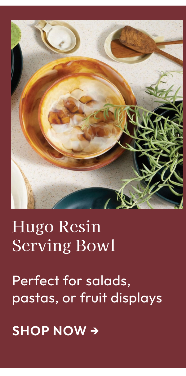 Hugo Resin Serving Bowl