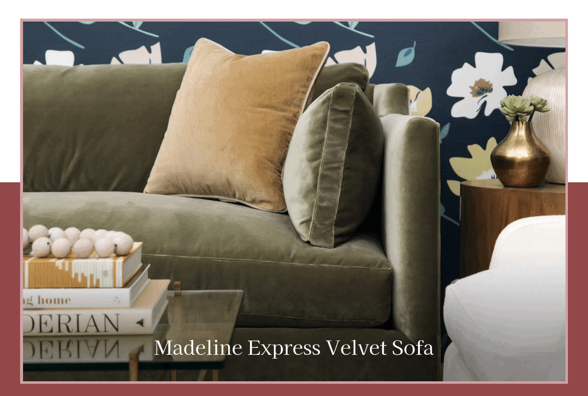 Madeline Express Velvet Sofa