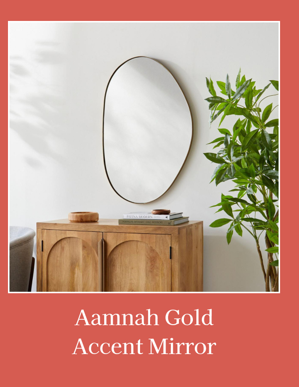 Aamnah Gold Accent Mirror
