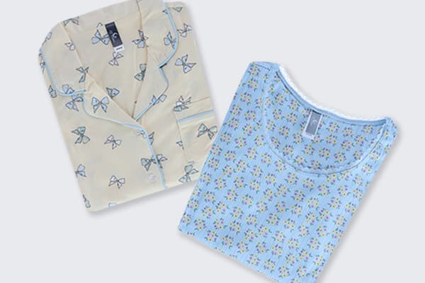 two women's pajamas