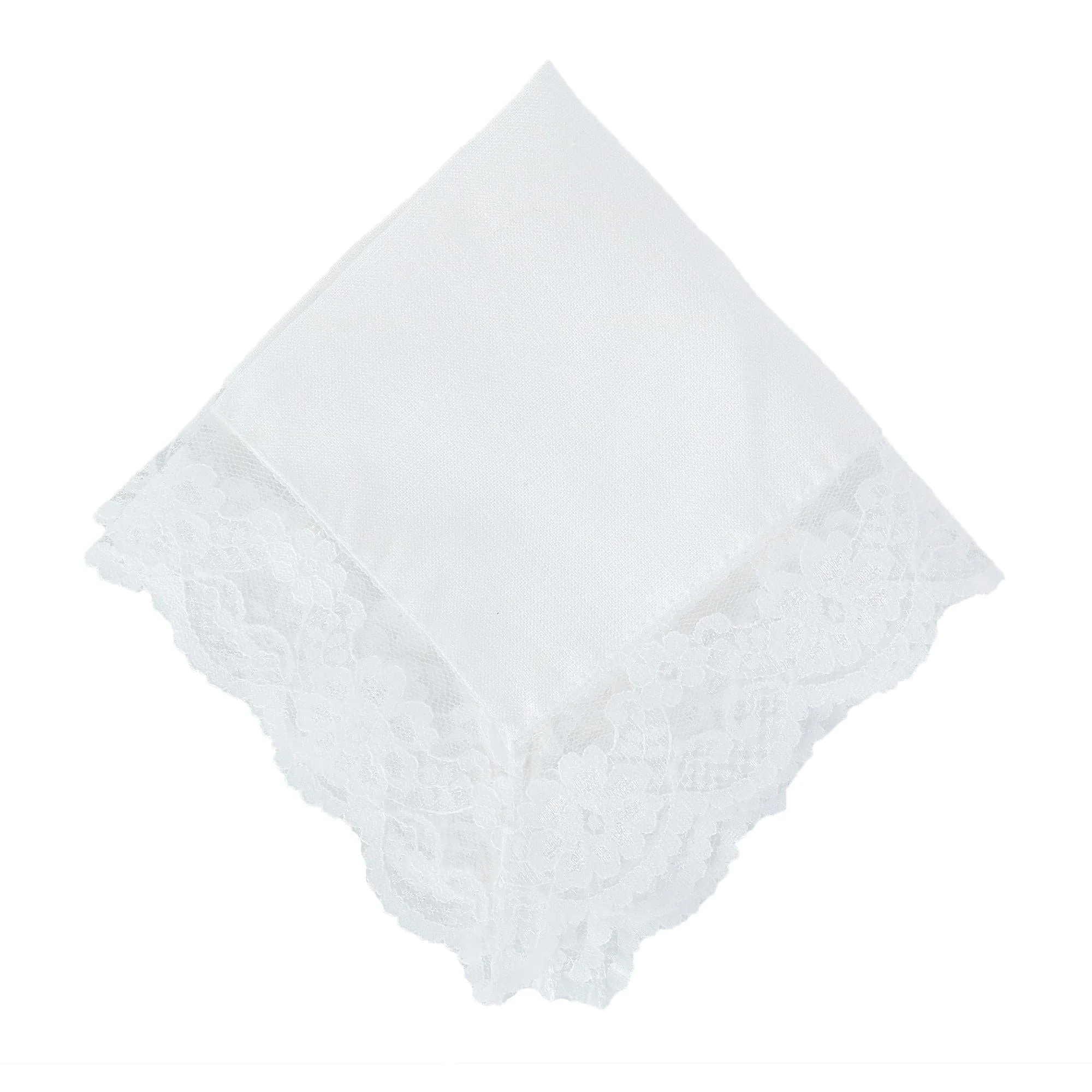 Image of Women's Bridal Lace Handkerchief