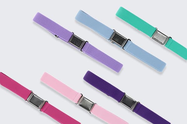 Kids' Elastic Stretch Belt with Magnetic Buckle in many colors