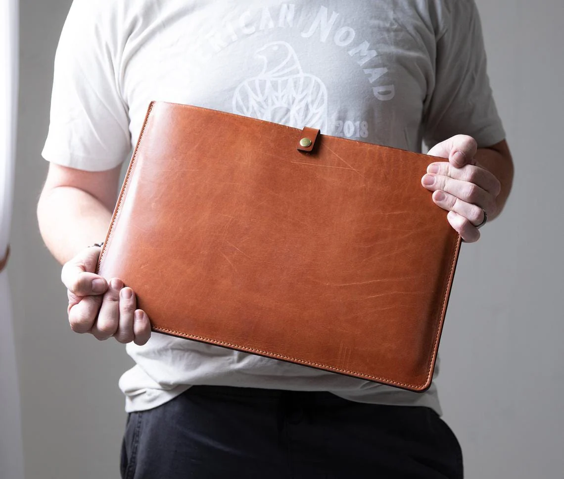 Image of Lifetime Leather Co Laptop Sleeve