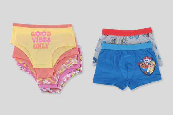 Good Vibes Girl's Underwear Pack & Boys Patrol Underwear Pack