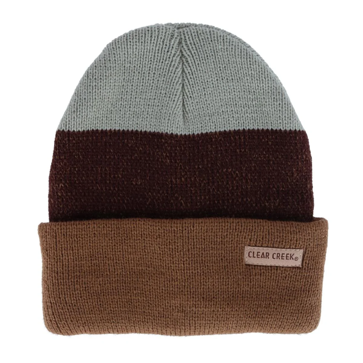Image of Men's Knit Tri-Color Cuff Hat