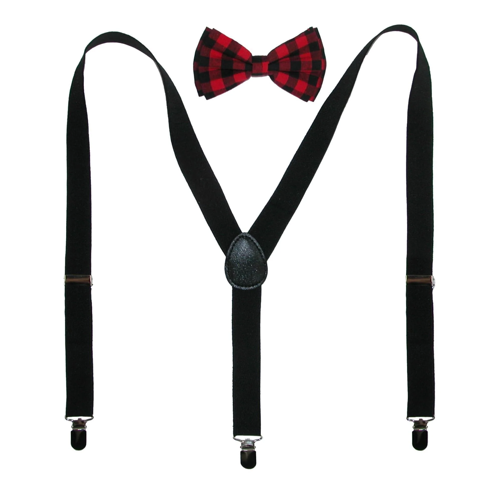 Image of Men's Bow Tie with Suspender Set