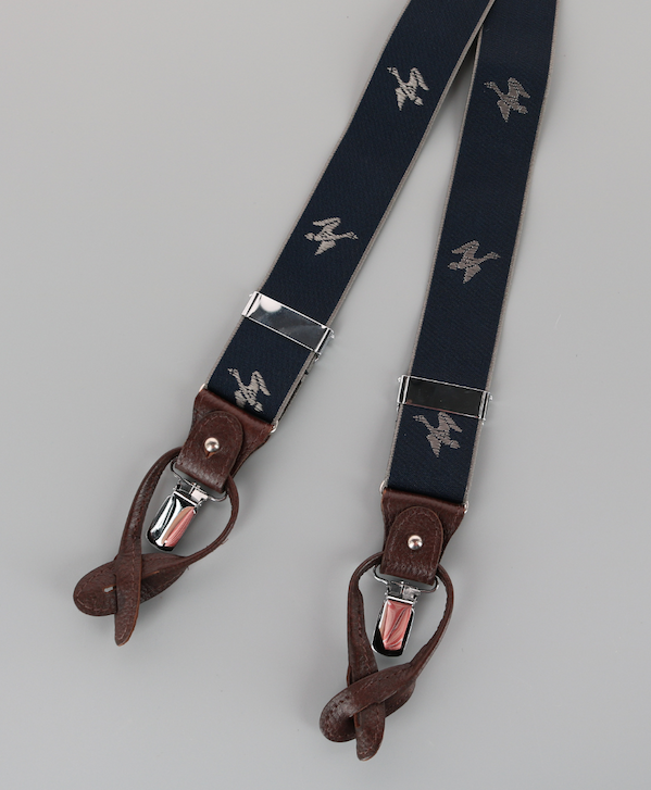 Ascentix Men's Flying Duck Convertible Clip End Suspenders