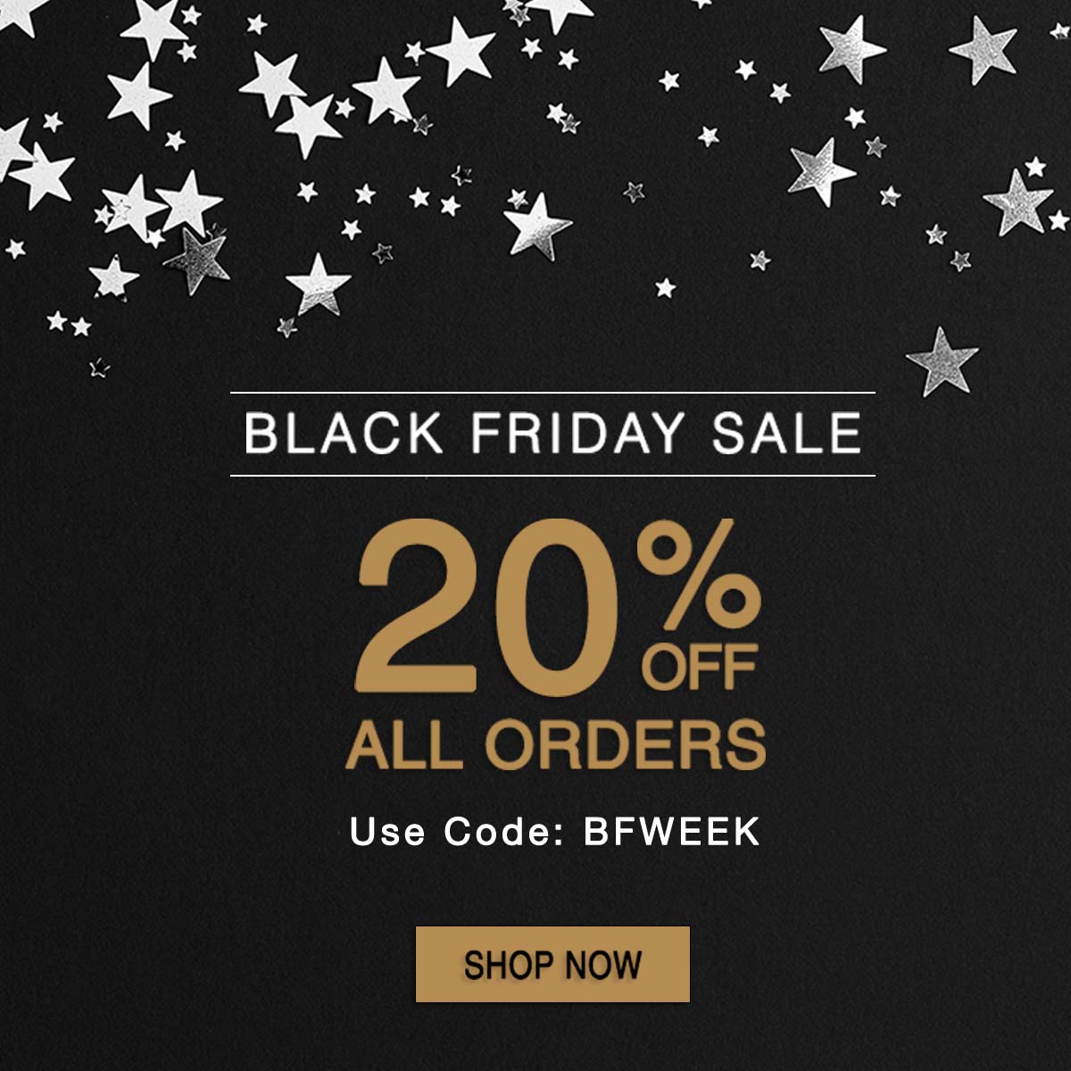 Black Friday Sale: 20% OFF All Orders with code BFWEEK! Shop now!
