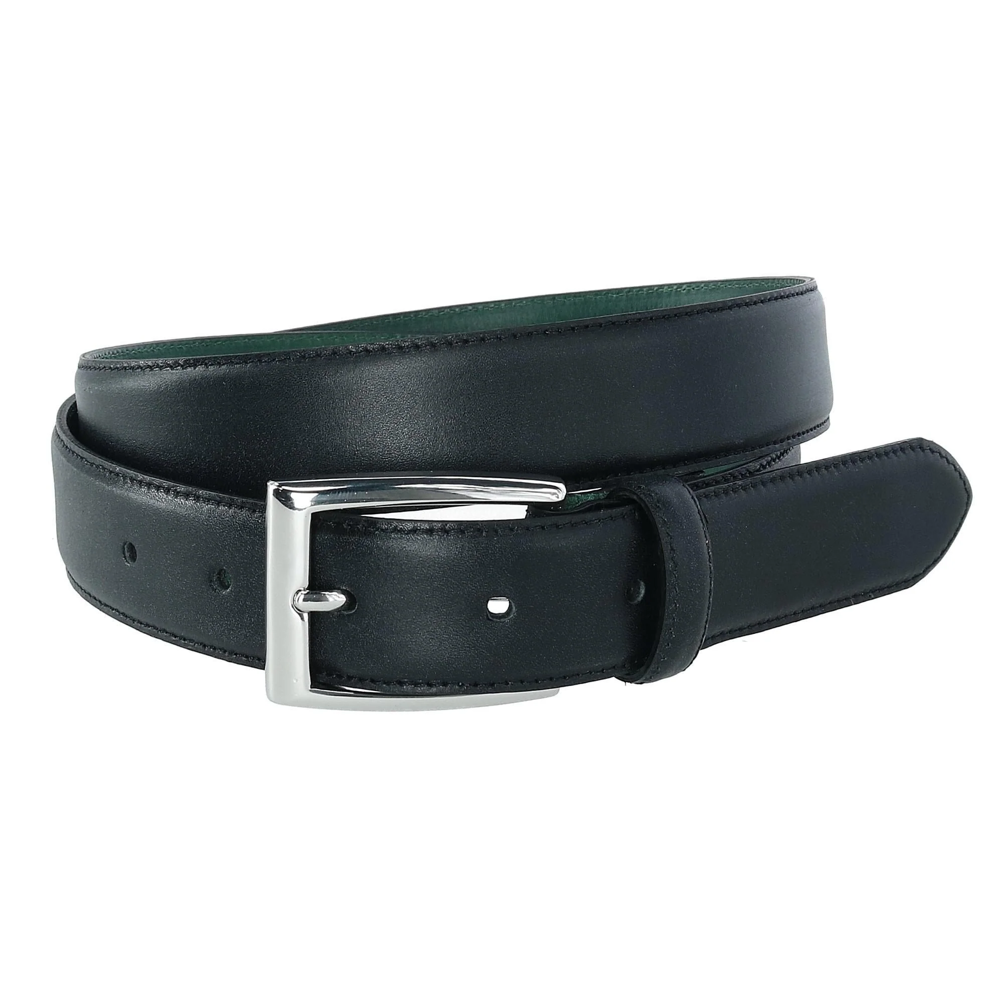 Image of CrookhornDavis Men's Slim Leather Belt
