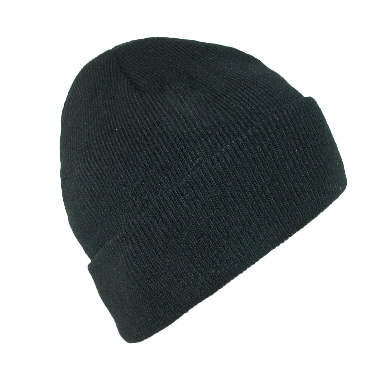 Image of Men's Black Winter Knit Cuff Cap
