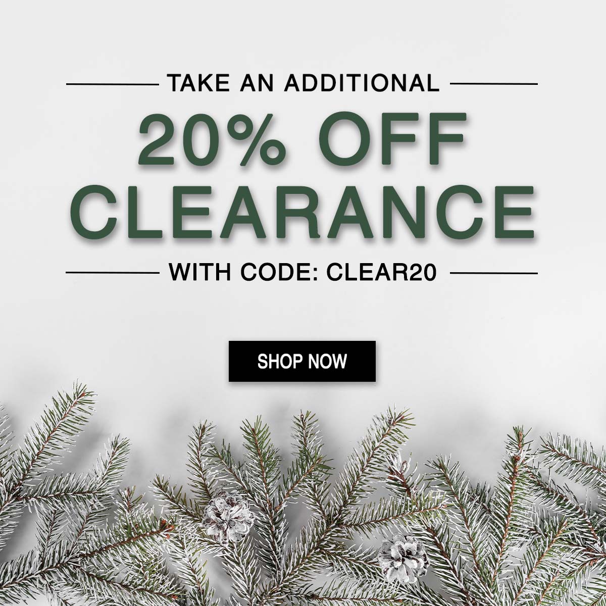 Take an additional 20% off clearance with code CLEAR20. Shop now!