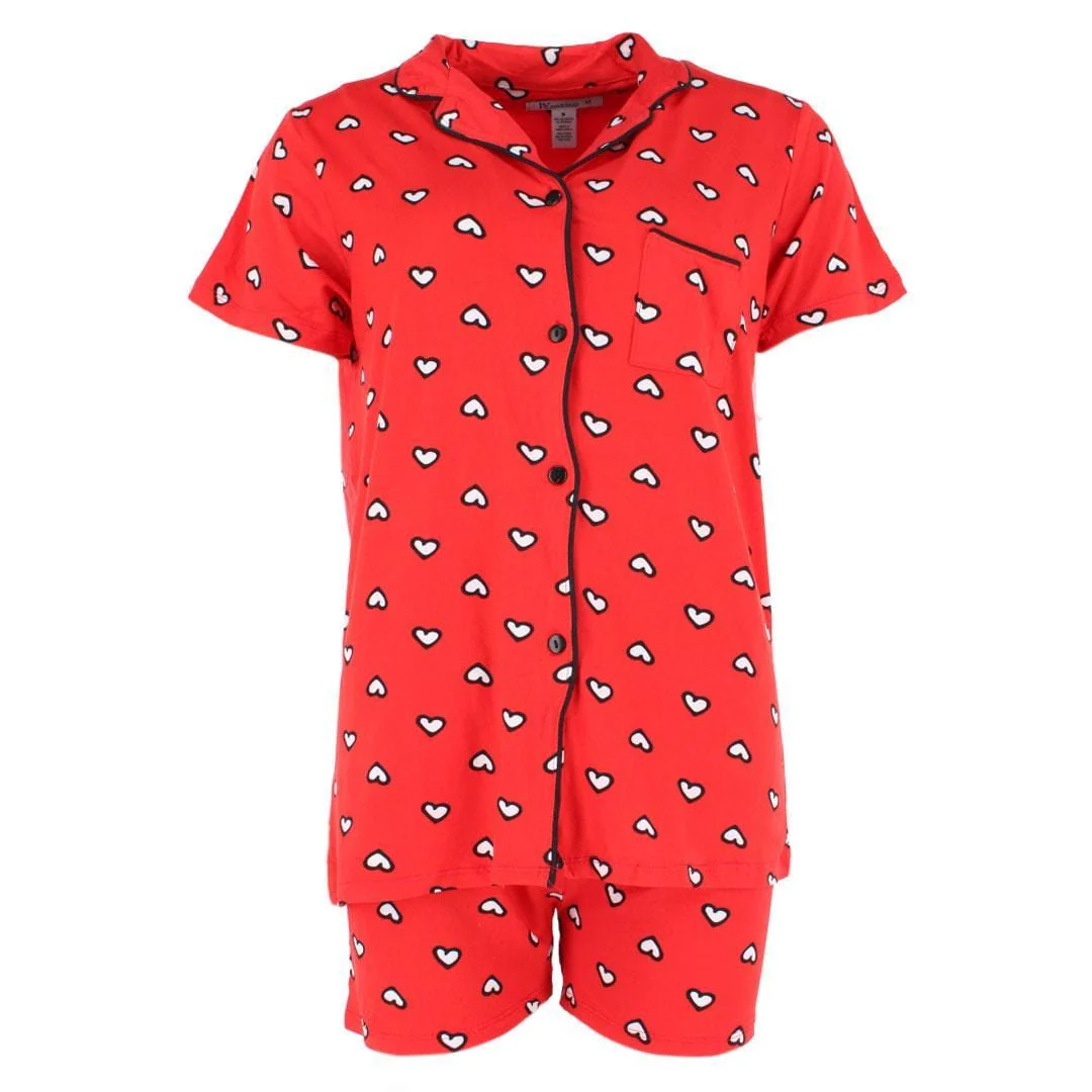 Image of Women's Heart Pajama Set