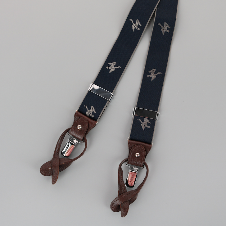 Ascentix Men's Flying Duck Convertible Clip End Suspenders