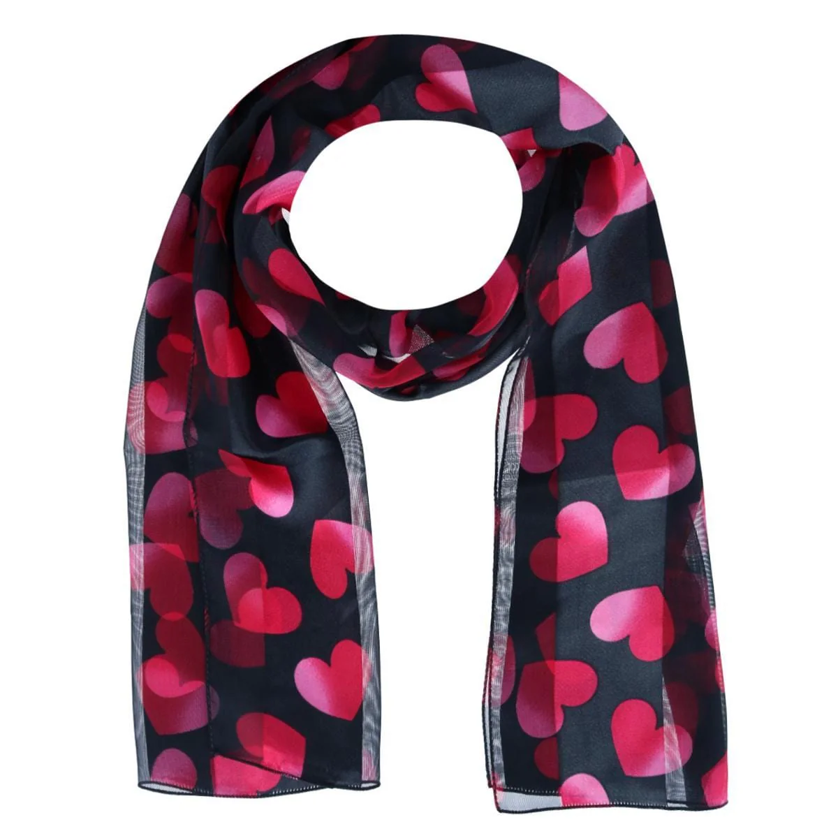 Image of Women's Satin Heart Scarf