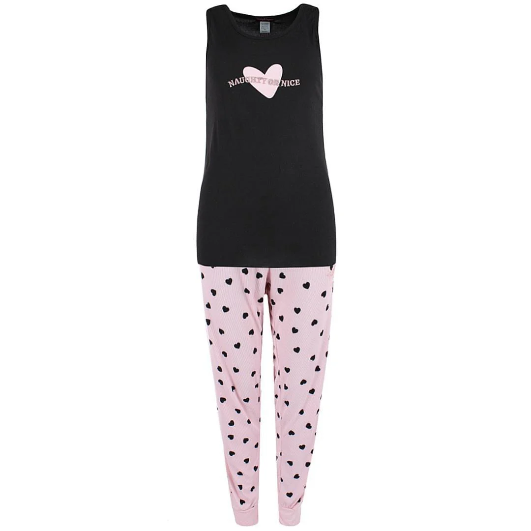 Image of Women's Plus Size Heart Pajama Set