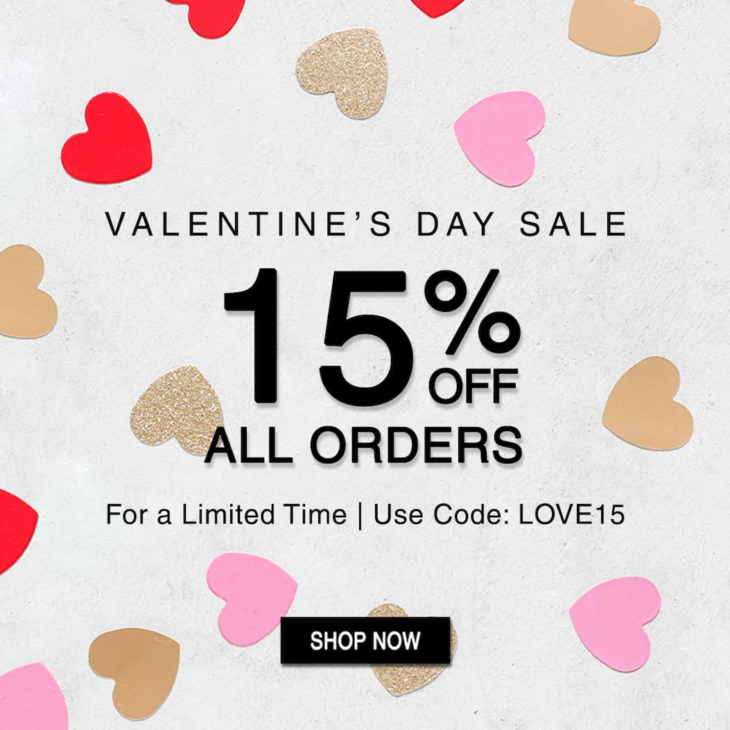 Valentine's Day Sale! 15% off all products with code LOVE15. Shop now.