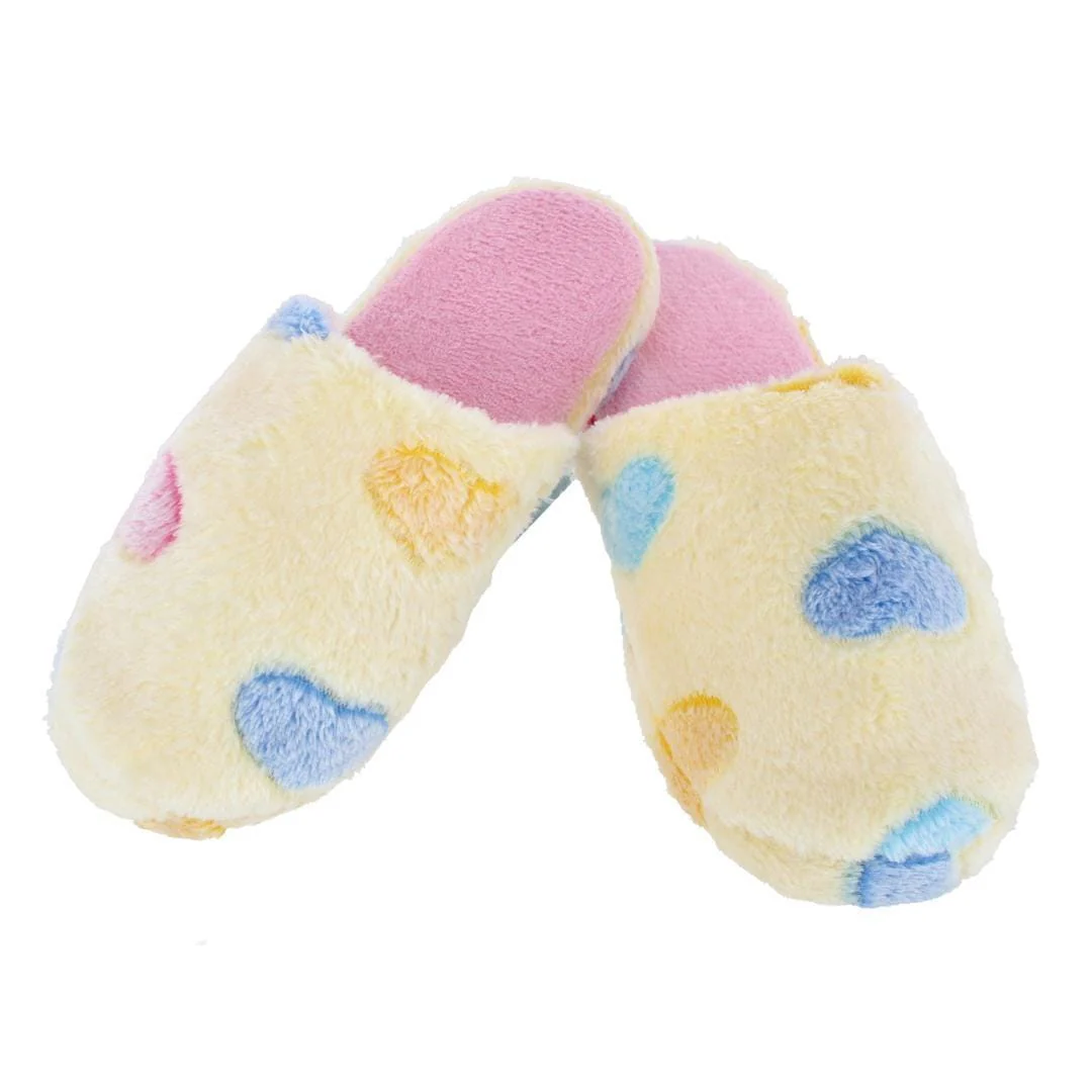 Image of Women's Heart Fur Slippers