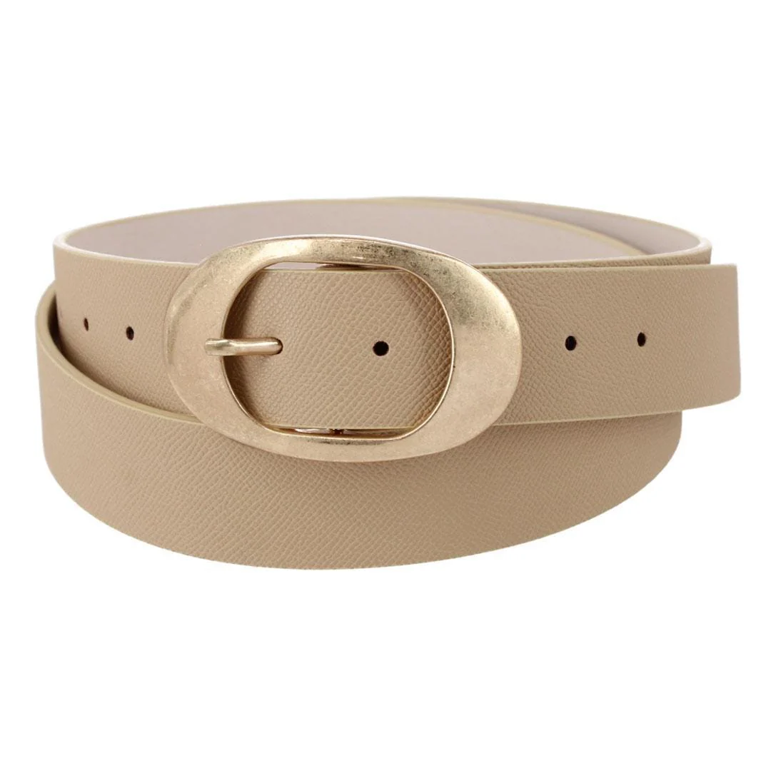 Image of Women's Plus Size Oval Buckle Belt