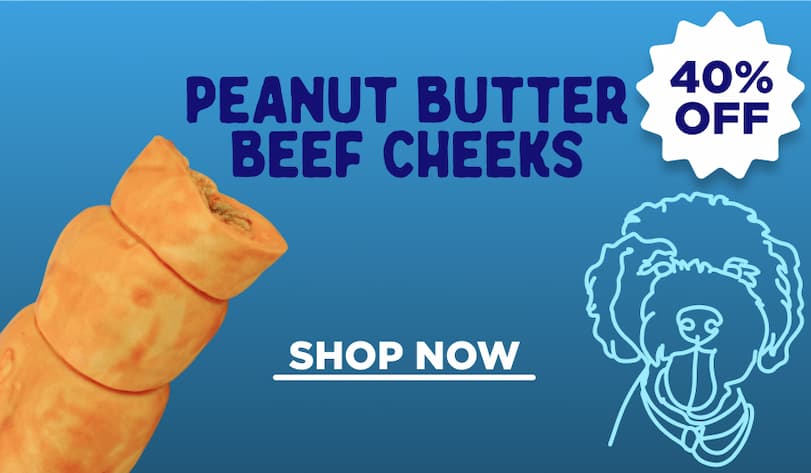 40% off peanut butter beef cheeks