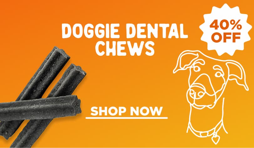 40% off doggie dental chews