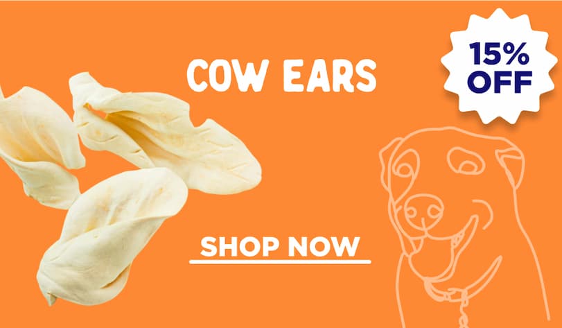 15% off cow ears