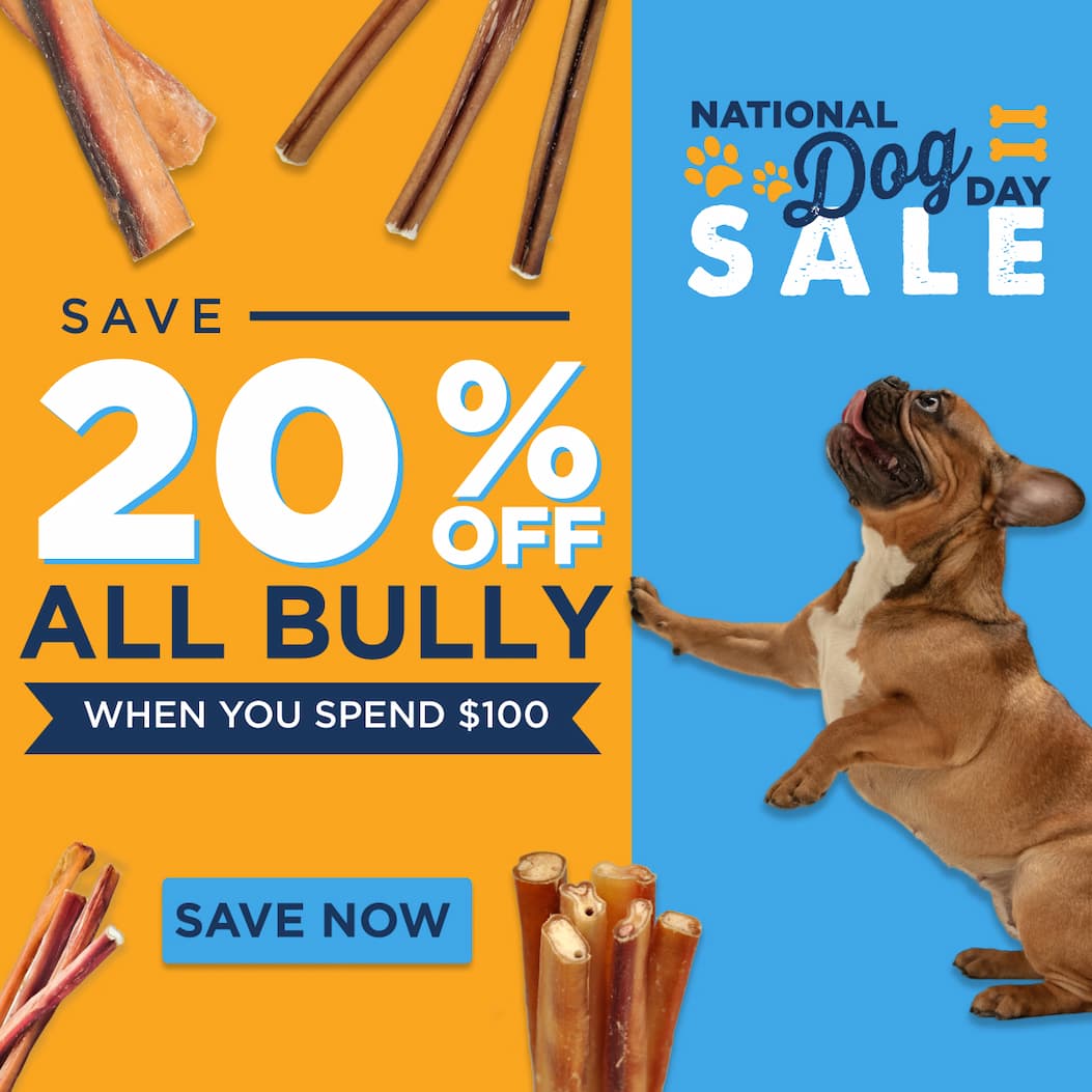 20% off bully when you spend $100 shop now