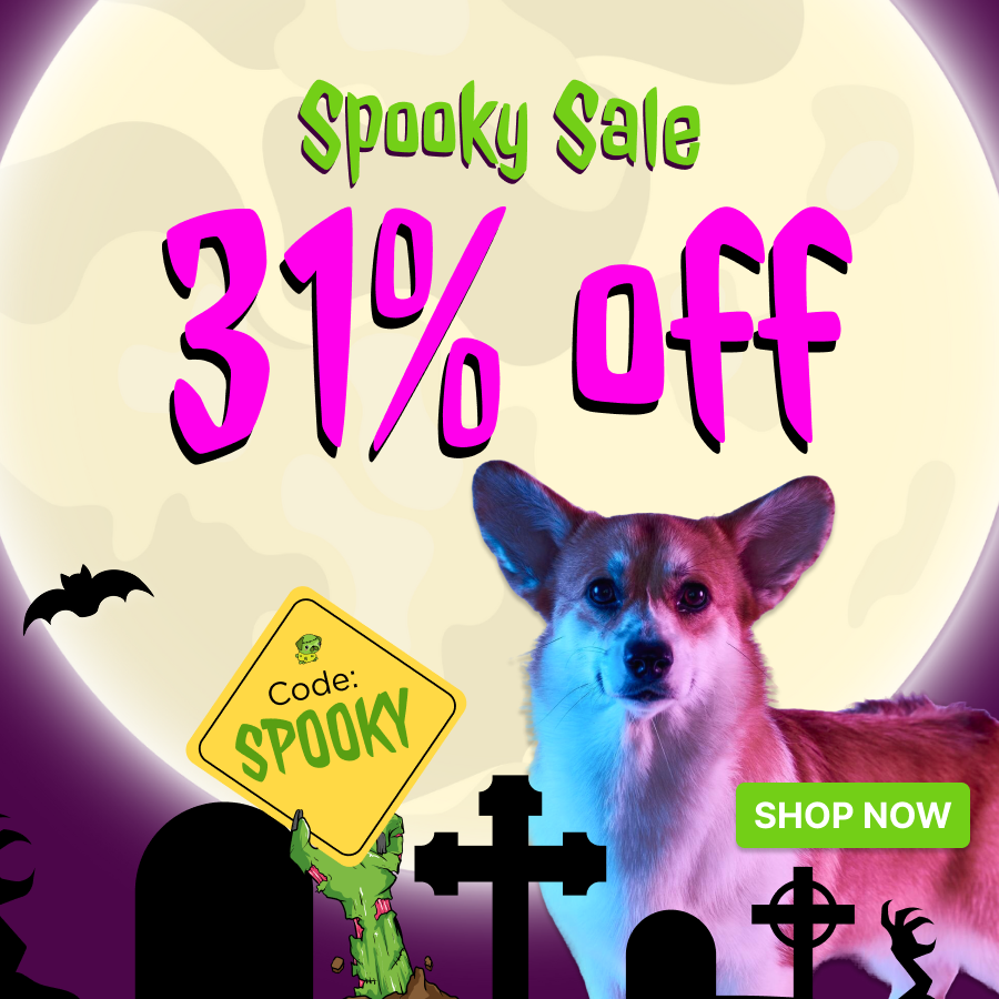 spooky sale - you don't have to be a zombie to love these chews at 31% off