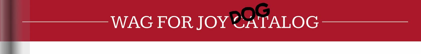wag for joy catalog