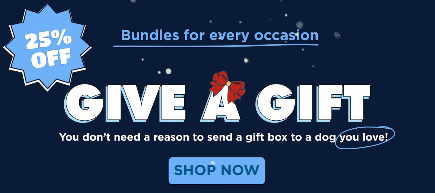 20% off gift boxes for your dog