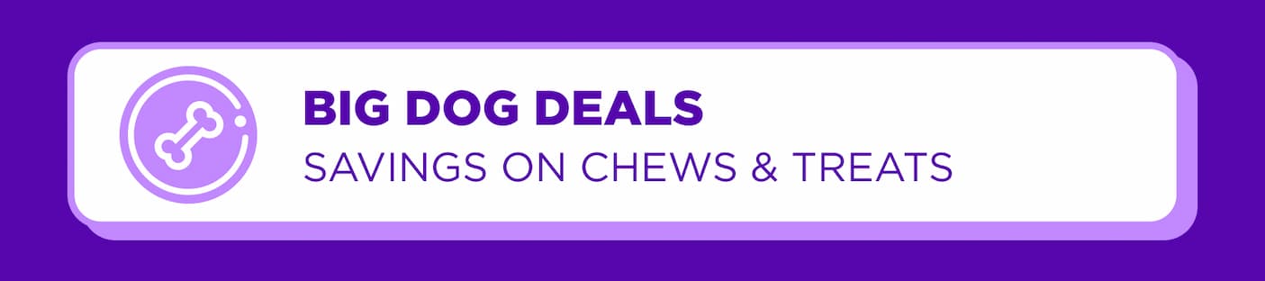 up to 40% off select chews & 2x points