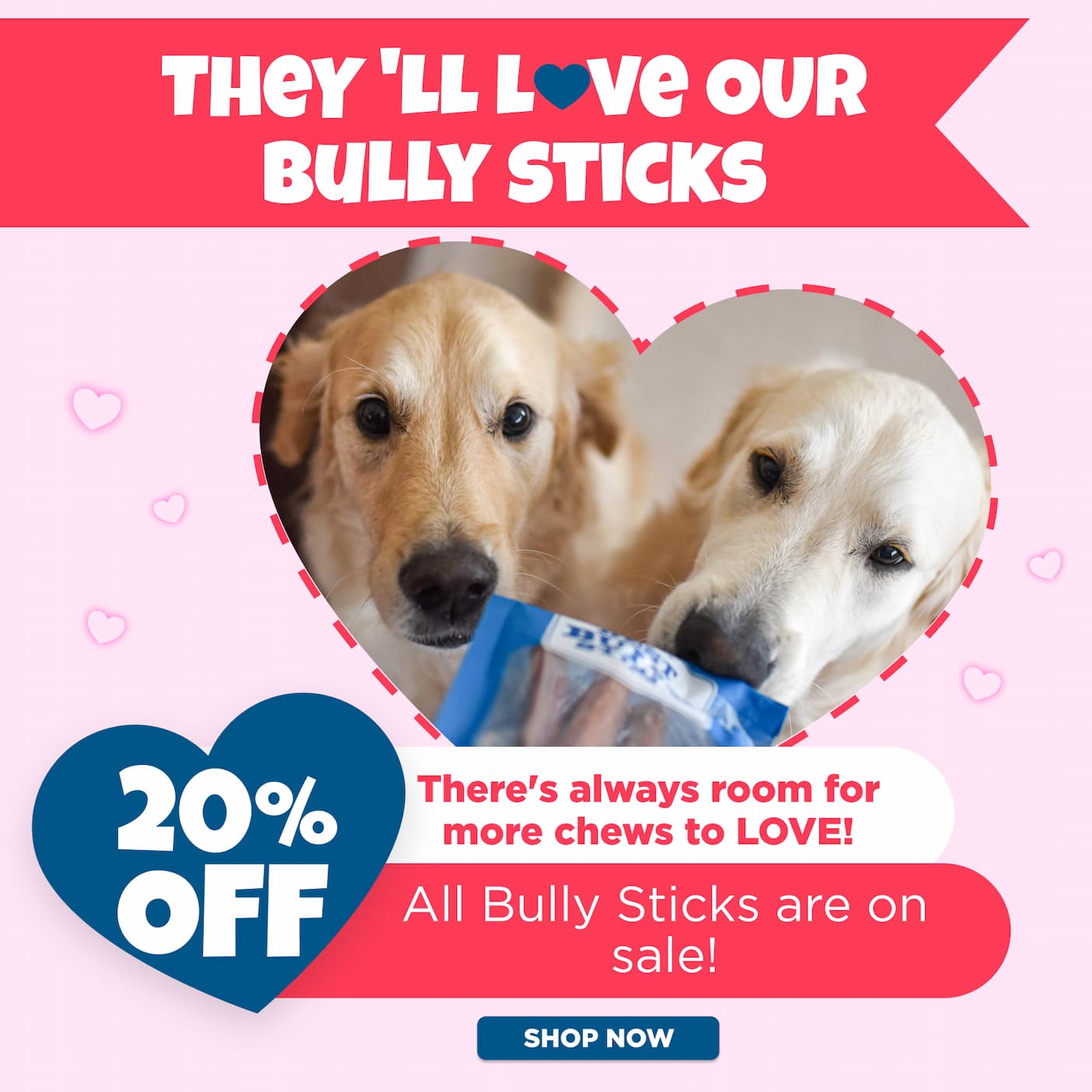 20% off bully sticks