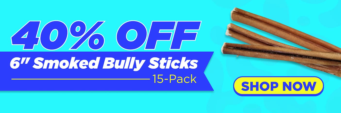 40% OFF smoked bully sticks 15 pack