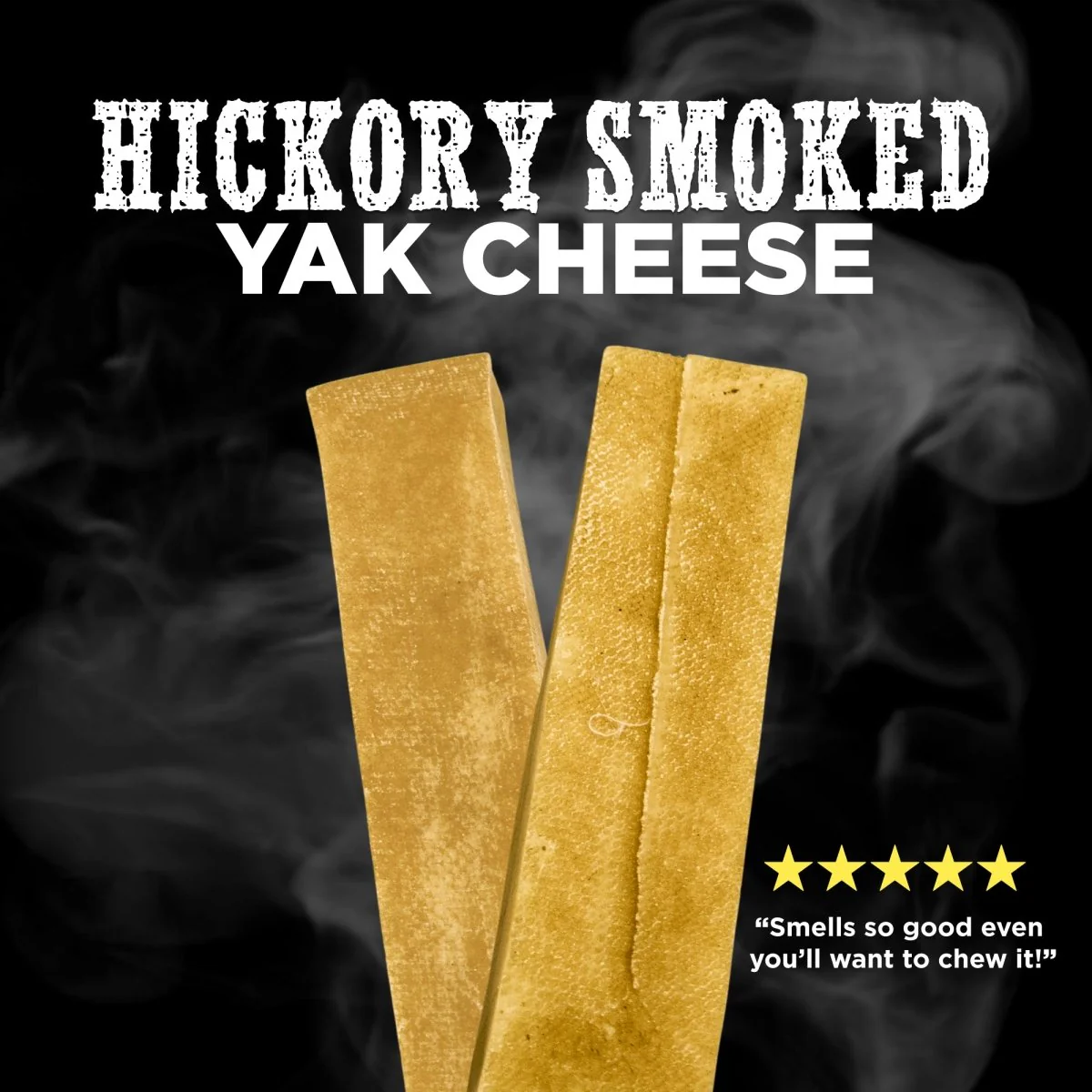 Image of Large Hickory Smoked Yak Cheese (2 pack)