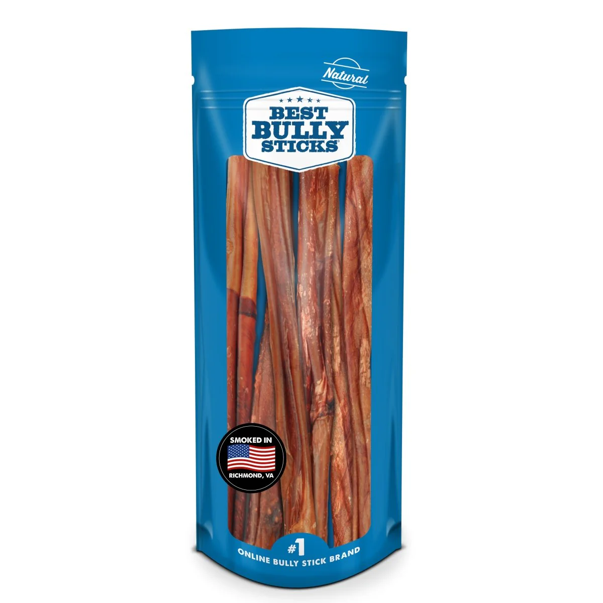 Image of 10-12 Inch Hickory Smoked Bully and Collagen Sticks