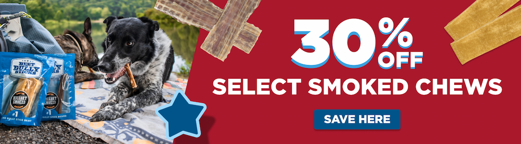 30% off select smoked chews